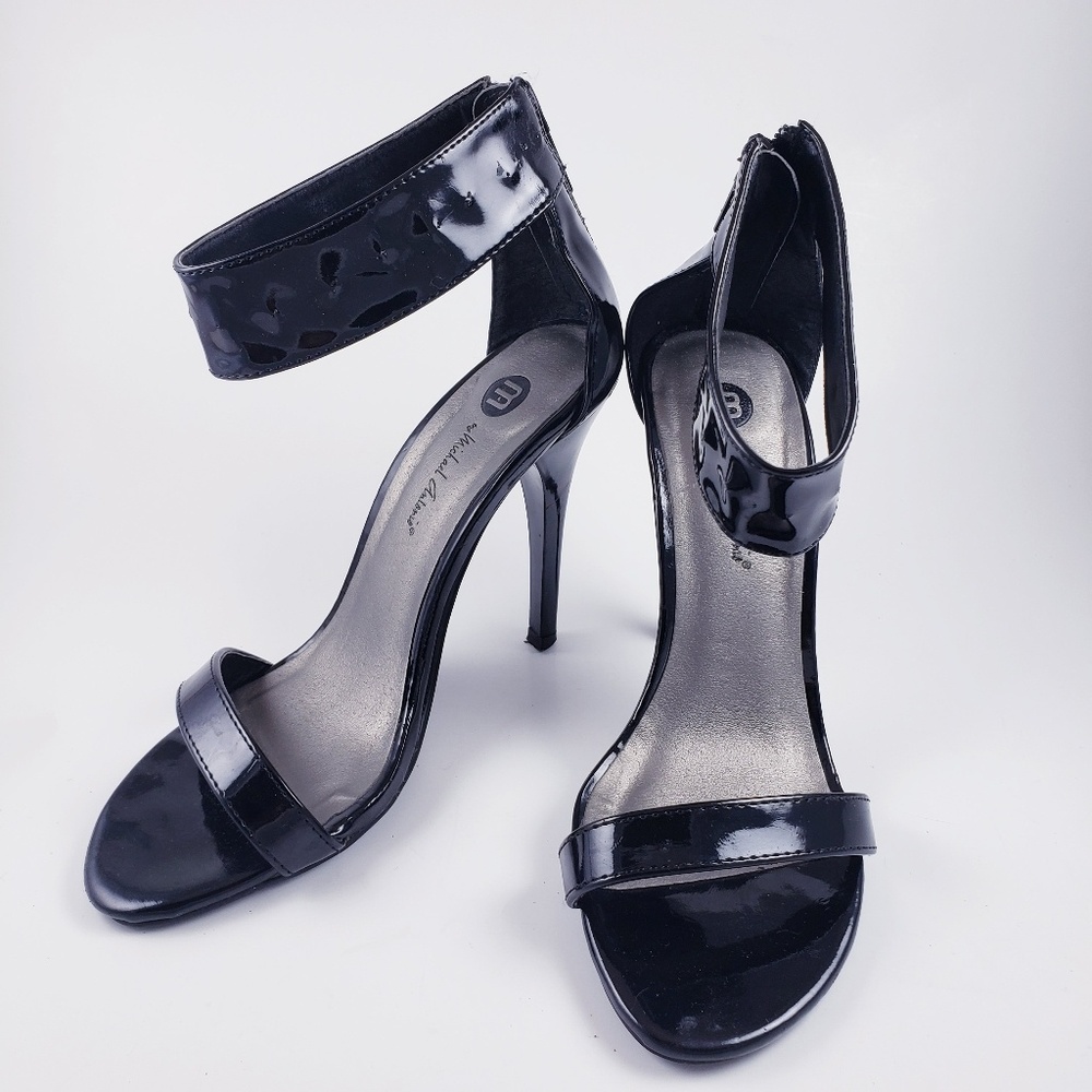 Michael Antonio Black Strappy Strap Heels